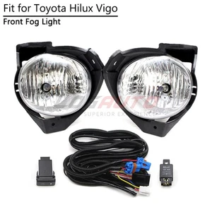 For Toyota Hilux Vigo MK6 2008-10 Fog Light Kit Front Bumper Lamp Wiring Harness - Picture 1 of 12