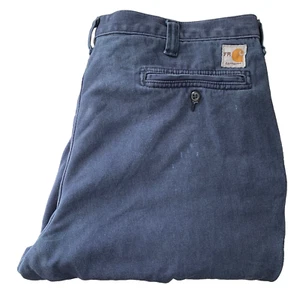 Carhartt Work Flame Resistant Cotton Navy Chinohose Größe Herren W38 L32 - Bild 1 von 22