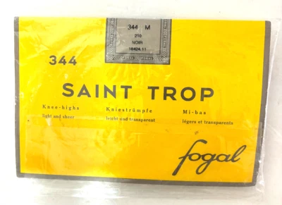 NUEVO Fogal Saint Trop 344 hasta la rodilla talla M negro 210 Foto 1 de 2