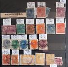 Lot de 21 vieux timbres VENEZUELA oblitérés   Avant 1900