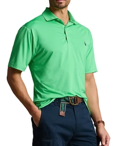 Polo Ralph Lauren Men's Green Big & Tall Performance Polo Shirt, 2 XB - Picture 1 of 1