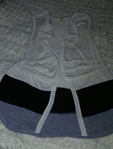 Bke Boutique Cut/fly away Vest Women's Juniors Top Shrug Sleeveless Small S - Picture 1 of 1