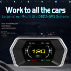 Car Hud Computer Obd2 Gps Head Up Display Speedometer Scanner Fuel Consumption