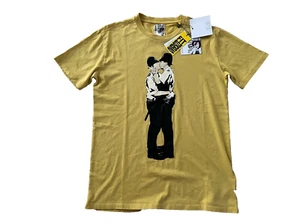 Guess x Brandalised Police Love Bamboo Yellow Tee ( 14 ) - Picture 1 of 2