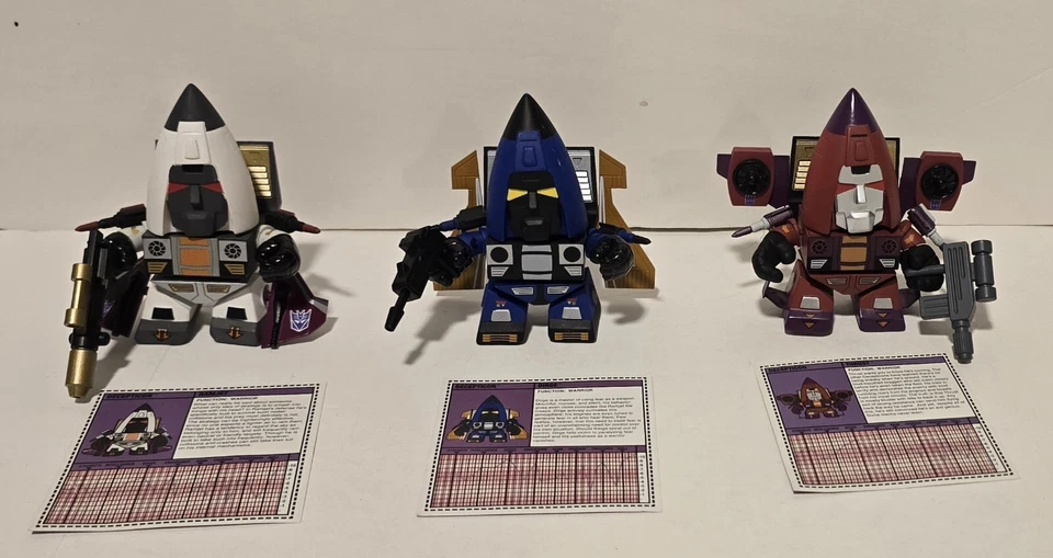 Hasbro The Loyal Subjects Transformers Series 2 RAMJET/ DIRGE/ THRUST DECEPTICON - Image 1 of 4