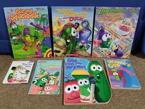 Vintage Kinderbücher Veggie Tales Bücher & Malbücher Konvolut - Bild 1 von 16