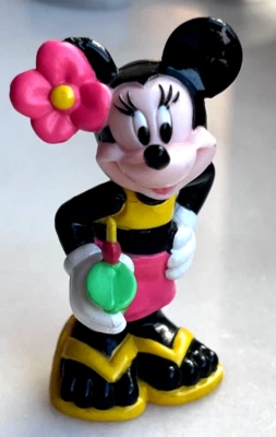 Disney Minnie Mouse Holiday - Minniemouse with Drink Flip Flops Single Collectible Figure - Image 1 of 4