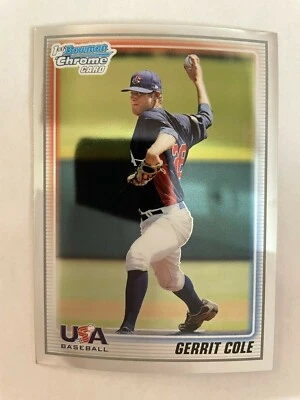 2010 BOWMAN CHROME GERRIT COLE USA BASEBALL ROOKIE #USA-BC5 - Image 1 of 2