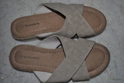 Bearpaw Womens Slide Sandals Beige Size 7 - Image 1 of 4