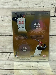 2002 Absolute Team Quads Gold #TQ7 K.Griffey Jr, A.Dunn, S.Casey, B.Larkin - Picture 1 of 2