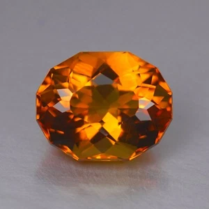 Top 4,60 Ct Spettacolare Raro 100% Naturale Madeira Arancio Citrino dal Brasile - Foto 1 di 4
