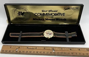 Vintage Disney Bradley 50 Year Commemorative Mickey Mouse Swiss Watch Works! - Picture 1 of 15