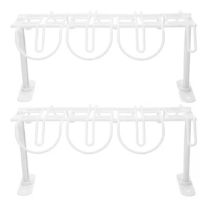 2 Sets Plug-in Rack under Desk Cord Management Table Cable Organizer - Afbeelding 1 van 12
