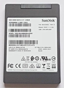 128 GB SATA III SanDisk X600 SSD SD9SB8W-128G-1001 3D-NAND TLC 2.5" Hard Drive - Picture 1 of 1