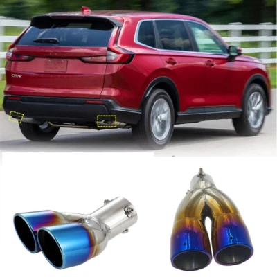 Tubo de escape silenciador punta escape trasero coche para HONDA CR-V CRV 2023-2024 AZUL 2 PIEZAS Y Foto 1 de 4