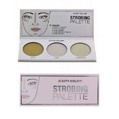 Pack of 2 City Color Strobing Palette, Highlight - F0064 - Image 1 of 2