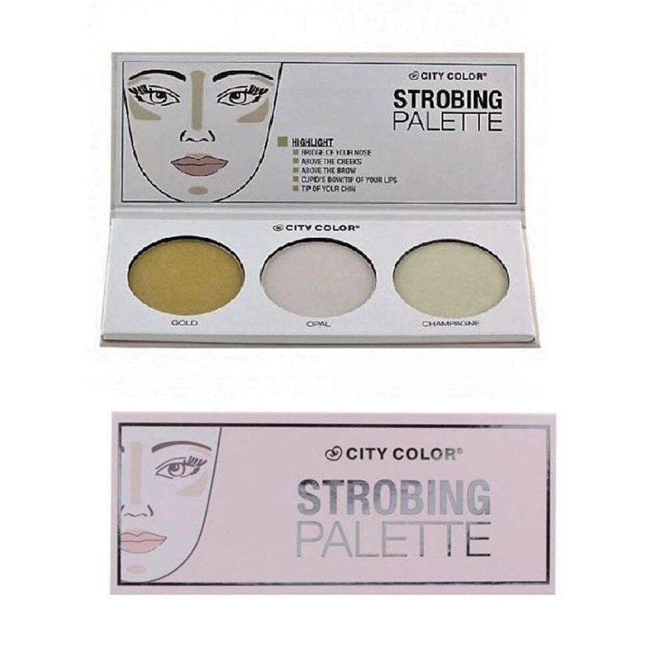 Pack of 2 City Color Strobing Palette, Highlight - F0064 - Image 1 of 2