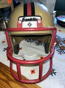 Vintage Franklin NFL San Francisco 49ers Football Helmet Plastic Red Face Mask - Picture 1 of 5