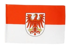 Deutschland Brandenburg Banner brandenburgische Fahnen Flaggen 30x45cm - Bild 1 von 1