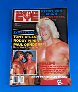 FEBRUARY 1986 WRESTLING EYE MAGAZINE - RIC FLAIR COVER - EXCELLENT + - NICE!