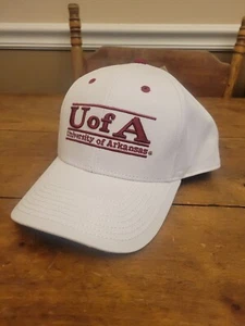 New Arkansas Razorbacks Hat Cap Strap Back Red The Game Line Bar - Picture 1 of 5