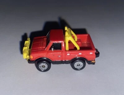 Micro Machines Red & Yellow Datsun Off Road Pickup Truck Galoob 1986 Rare Color - Image 1 of 4