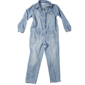 Gymboree Girls Blue Jumpsuit Size 5-6 - Picture 1 of 9