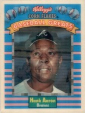 1991 Sportflics #2 Hank Aaron Kellogg's Baseball Greats