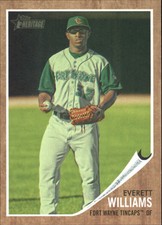 2011 Topps Heritage Minors Green Tint #149 Everett Williams/620