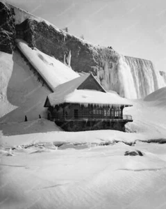 Niagara Falls Frozen Station U.S.Falls 8x10 Reprint Of Old Photo - Picture 1 of 1