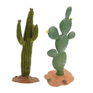 2Pcs Artificial Cactus Decor Fake Succulents Faux Cactus Cacti Plant - Picture 1 of 8
