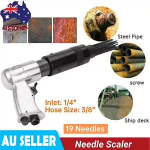 19 Pin Needle Scaler Pneumatic Air Gun Pistol Air Tool Rust Remover 3000r/min AU - Picture 1 of 10