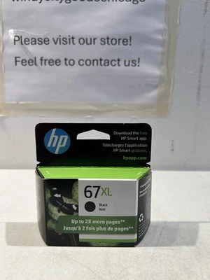 HP 67XL Black Ink Cartridge exp Jun 2027, New - Image 1 of 4
