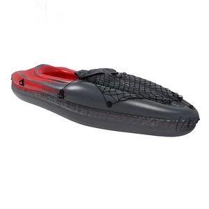 (Red)1 Person Inflatable Kayak Set PVC UV Proof Blow Up Canoe Boat With Han DY - Picture 1 of 12