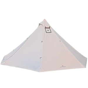 Heißes Zelt Tipi Camping Ultraleicht Wasserdicht mit Veranda 4 Jahreszeiten Familie Sil... - Bild 1 von 7