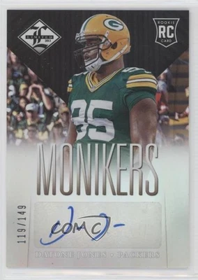 2013 Panini Limited Phenoms Monikers Silver /149 Datone Jones Rookie Auto RC - Image 1 of 2
