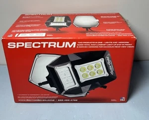 Sector Seven S7-ML-005 Spectrum LED Light Mirror w/ M10-1.25 Threaded Ball Mount - Picture 1 of 7