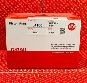 34100 PISTON RING SET 12040-Z5504 NISSAN UD FE6 STD 3RING TYPE - Bild 1 von 4