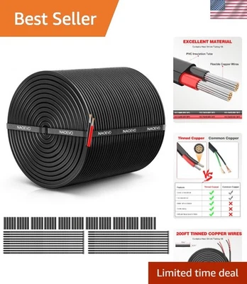 Tinned Copper 12V Flexible Cable, 200FT - Image 1 of 4