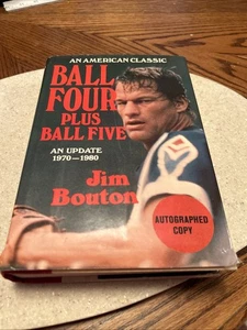 Ball Four + Ball Five An Update 1970-1980: Jim Bouton Autographed 1st Ed Signed - Picture 1 of 17