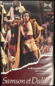 San Francisco Opera Samson et Dalila VHS 1981 Rare Opera Performance Collectible - Picture 1 of 4