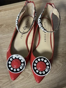 Katy Perry Mabel Telefon Ballerinas rot Größe 6,5 US 36,5 EU - Bild 1 von 5