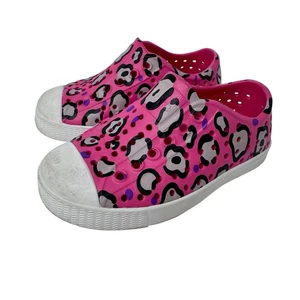 Zapatos Nativos para Niñas C6 Rosa Caliente Leopardo Niño Bebé Agua Zapatos Impermeables - Imagen 1 de 8