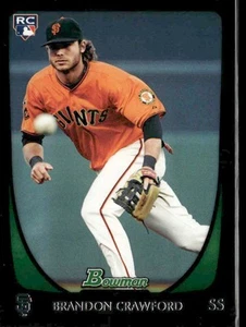 Brandon Crawford 2011 Bowman Draft Picks #25 Rookie San Francisco Giants - Picture 1 of 2