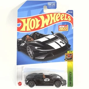 2022 Hot Wheels McLaren Elva HW Exotics 6/10 Black Convertible Mainline 203/250 - Picture 1 of 6