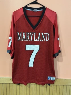 Camiseta roja vintage Russell Athletic Maryland Terrapins talla XL Foto 1 de 4