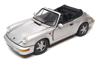 Anson 1/18 Scale Diecast 18723Y - Porsche 911 - Silver - Image 1 of 4