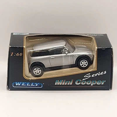 Welly Mini Cooper Series Diecast Model, 1/60 Silver With White Roof, BNIB - Image 1 of 4