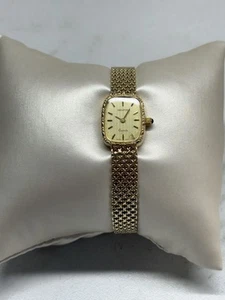VTG Ladies Geneve 14 Grams 14 K Gold Quartz Bracelet Watch Swiss New Battery - Picture 1 of 23