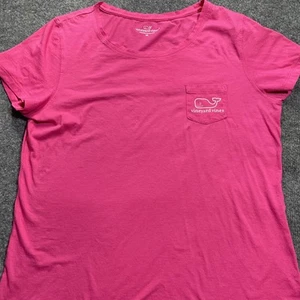 Vineyard Vines Top Damen Medium Rosa Wal Logo Kurzarm Freizeit - Bild 1 von 7